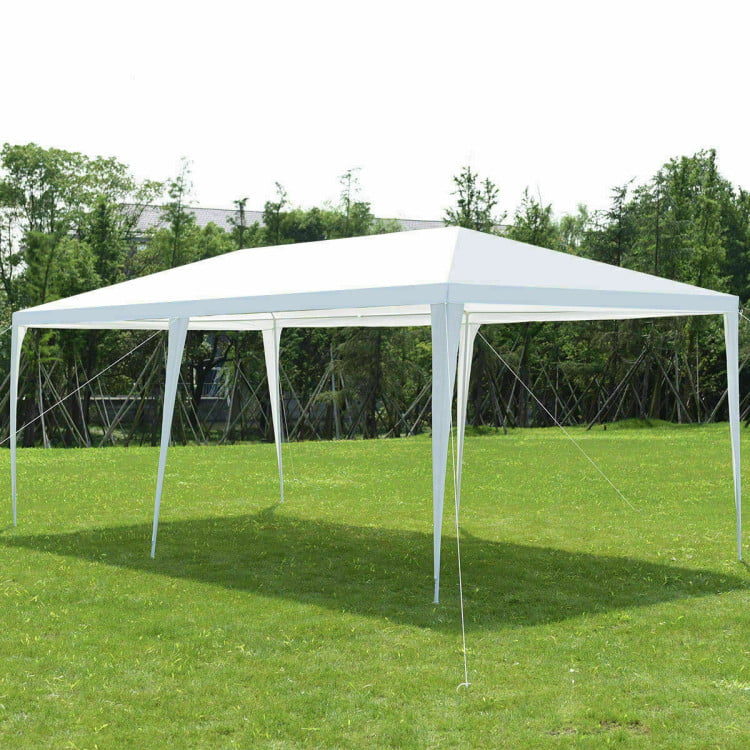 Vebreda 10'x20' Canopy Tent Heavy Duty Wedding Party Tent 4 Sidewalls W/Carry Bag