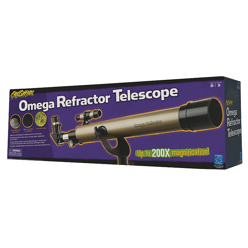 Educational Insights Geosafari 200x Omega Refractor Telescope