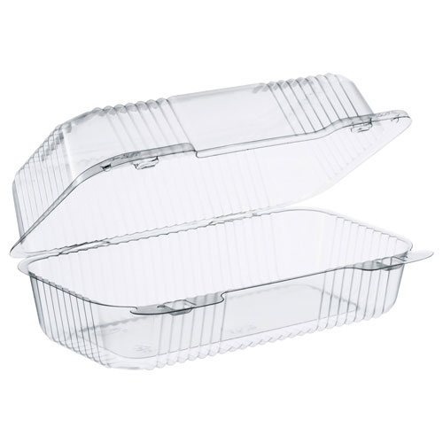 Dart Container Dart StayLock Clear Hinged Lid Containers | 5.4 x 9 x 3.5， Clear， 250