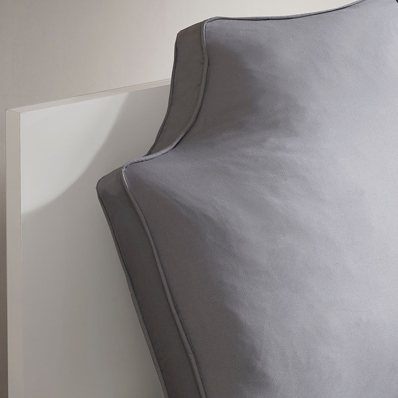 Intelligent Design Oversized Headboard Cotton Canvas Throw Pillow