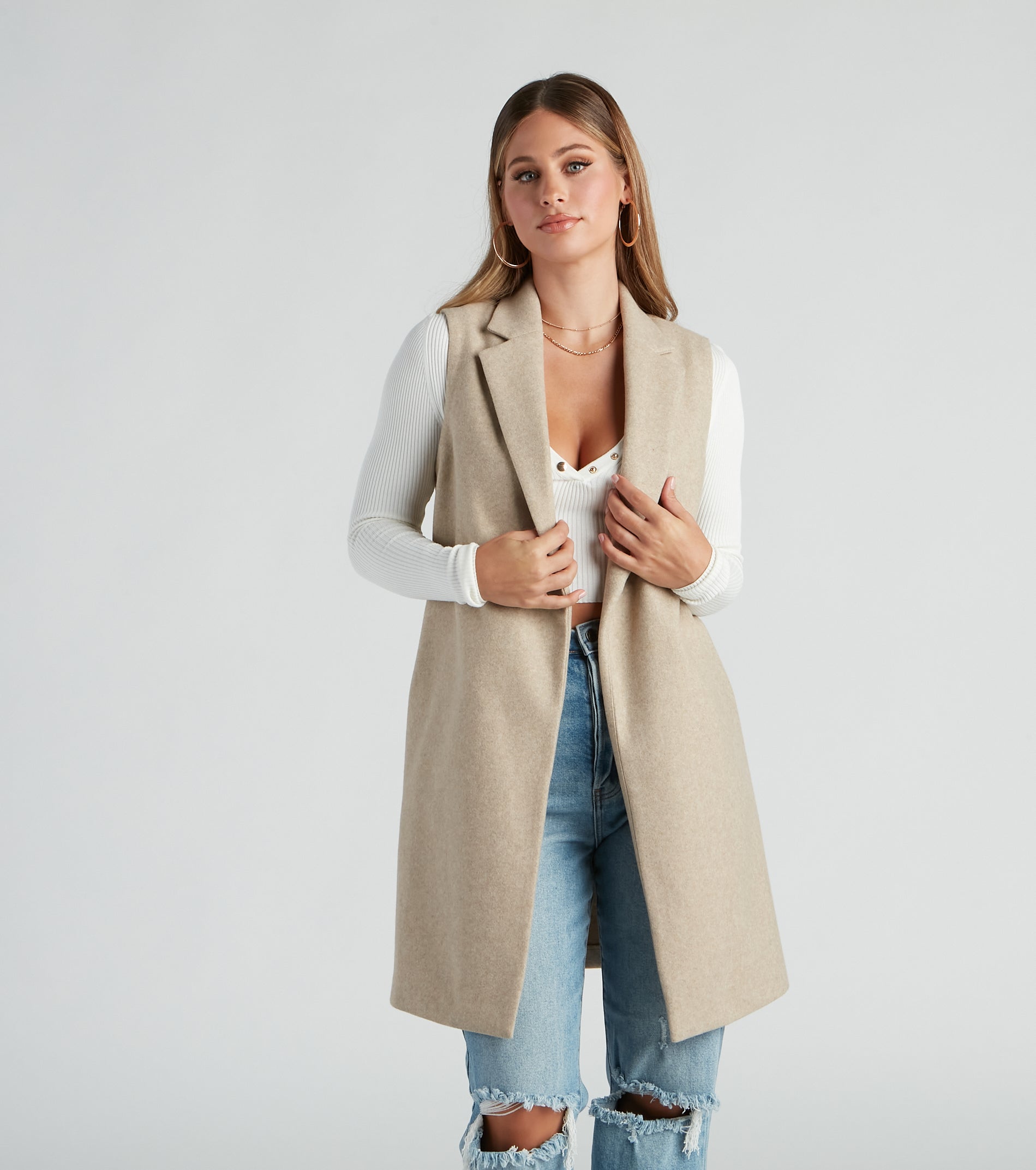 Autumn Chill Faux Wool Vest