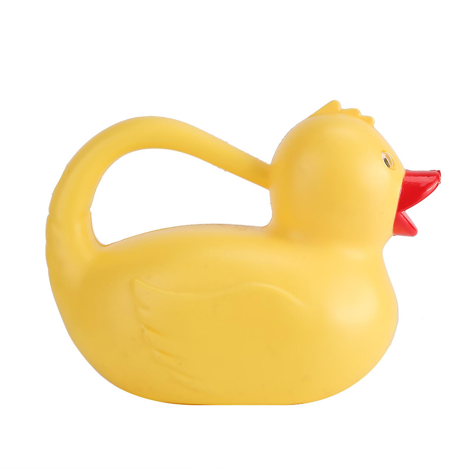 1200ml Outdoor Kids Plastic Cartoon Animal Watering Can Beach Toy Gardening Sprinkle Potyellow Duck