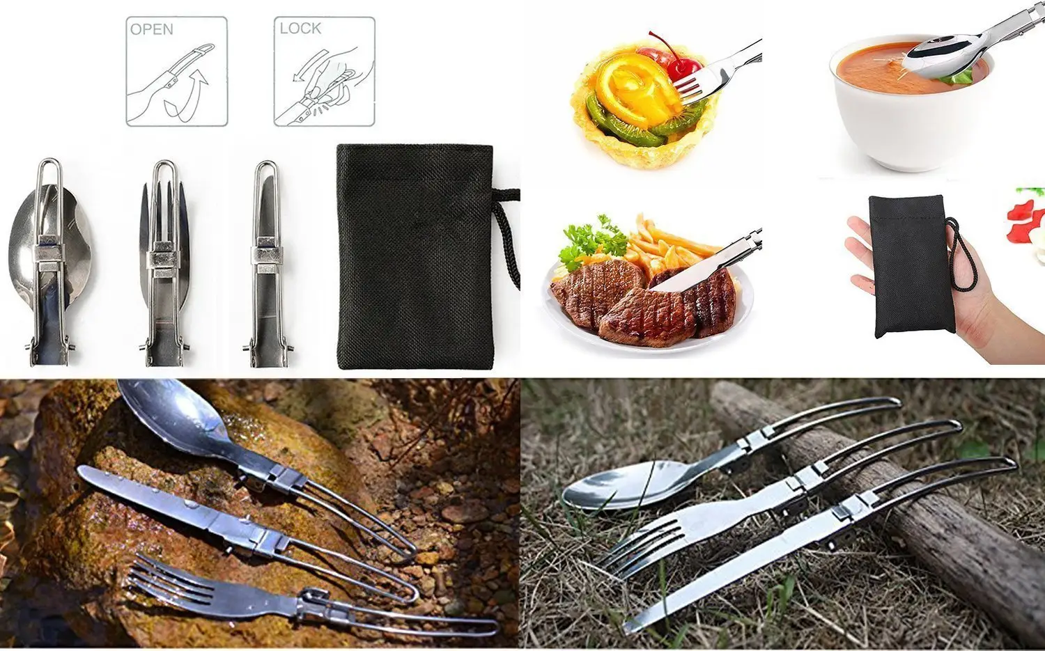 Your city 16pcs Hiking Backpacking Non stick Portable Outdoor Camping Cookware Set / Mess Kit / Cookset / Camp Kitchen