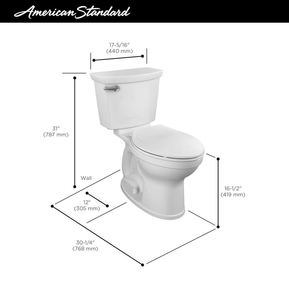 American Standard Champion Tall Height 2-Piece High-Efficiency 1.28 GP ...