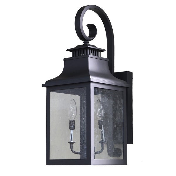 Morgan 2 Light Exterior Lighting in Black Finish Shopping - The Best Deals on Outdoor Wall Lanterns | 36148026