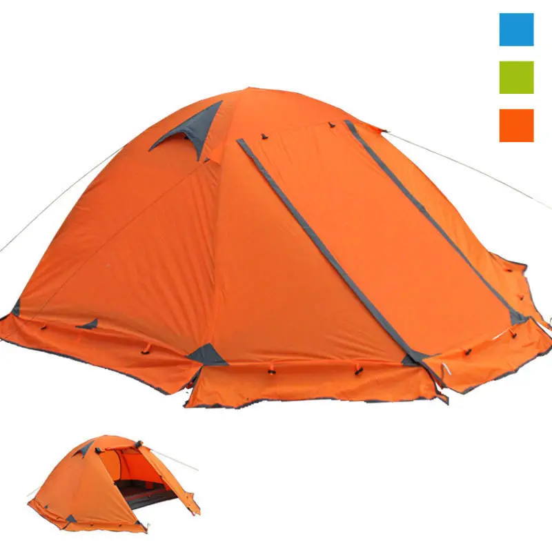 Ring camp oem out door blue red oxford nature hike extreme cold weather tent 1 2 personne Snow skirt camping tents for winter