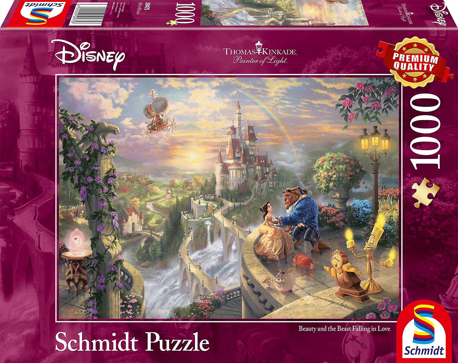Schmidt Kinkade Disney Beauty and The Beast Falling in Love Jigsaw Puzzle (1000 Pieces)