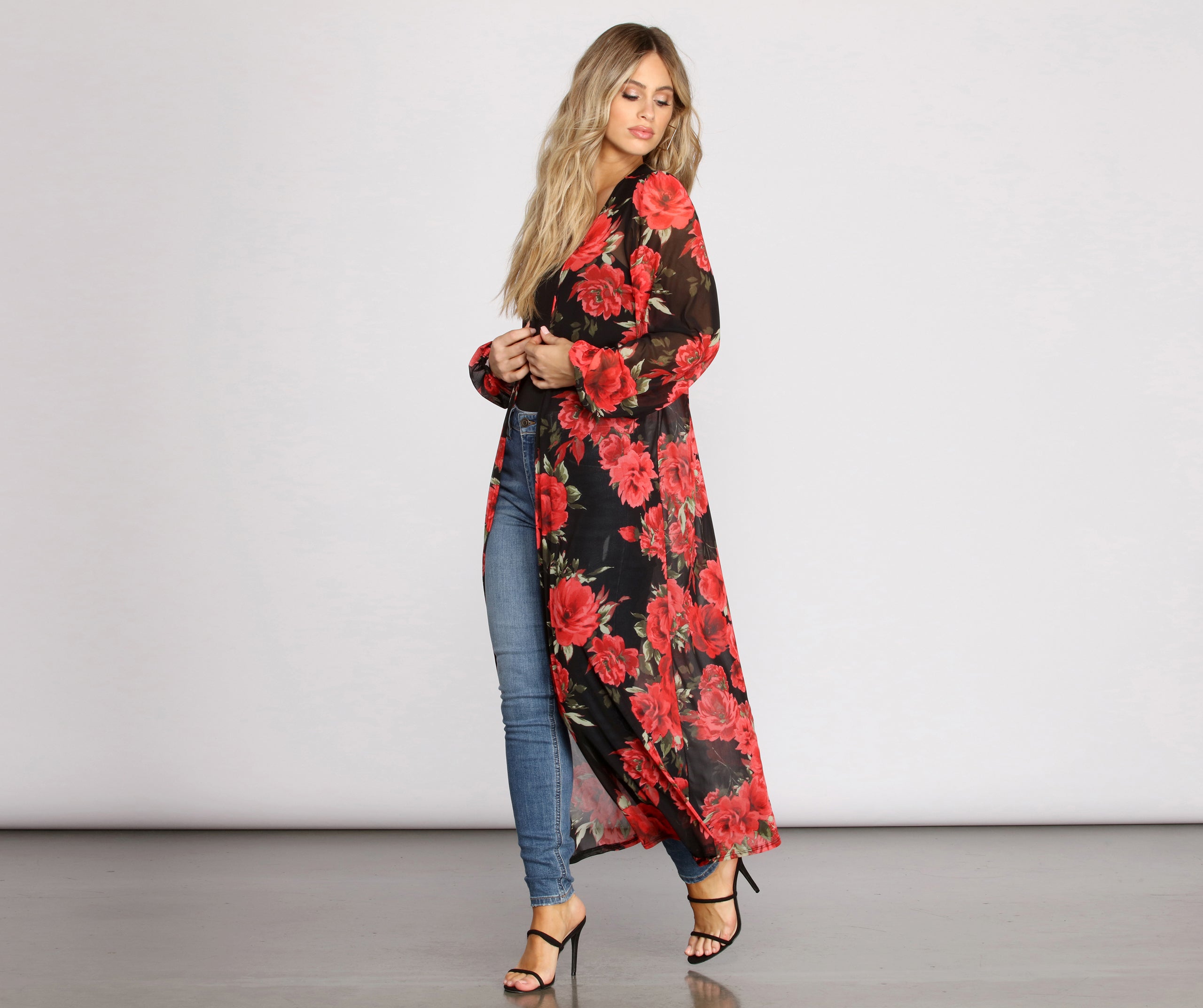 Blooming With Beauty Floral Duster