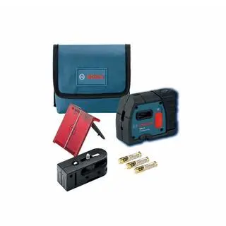 Bosch 100 ft. 5 Point Plumb and Square Laser Level Self Leveling with Hard Carrying Case GPL 5 S