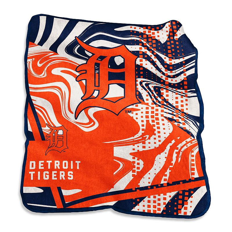 Detroit Tigers 50 x 60 Swirl Raschel Throw Blanket