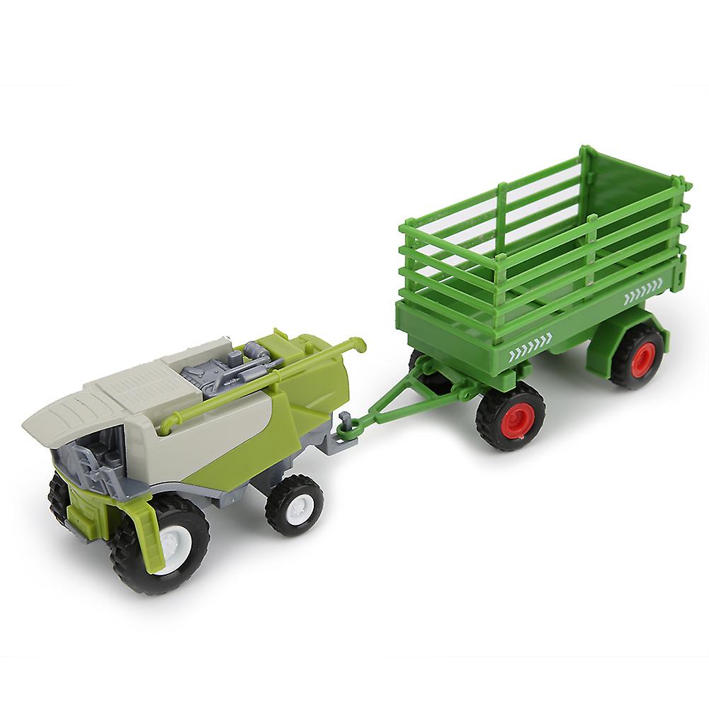 Agricultural Car Model Alloy Farmer Tractors Car Model Children Vehicle Toy 23cmfence Trailer