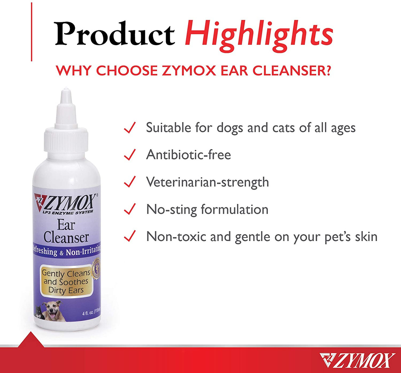 Zymox Ear Cleanser， 4 oz.