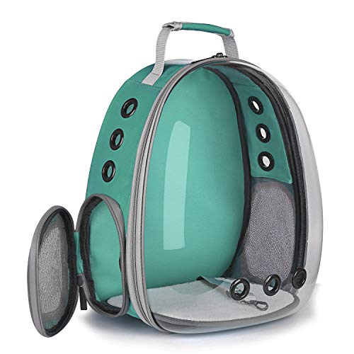 Lollimeow Pet Carrier Backpack， Waterproof Bubble Backpack Carrier， Cats and Puppies，Airline-Approved， Designed for Travel， Hiking， Walking and Outdoor Use