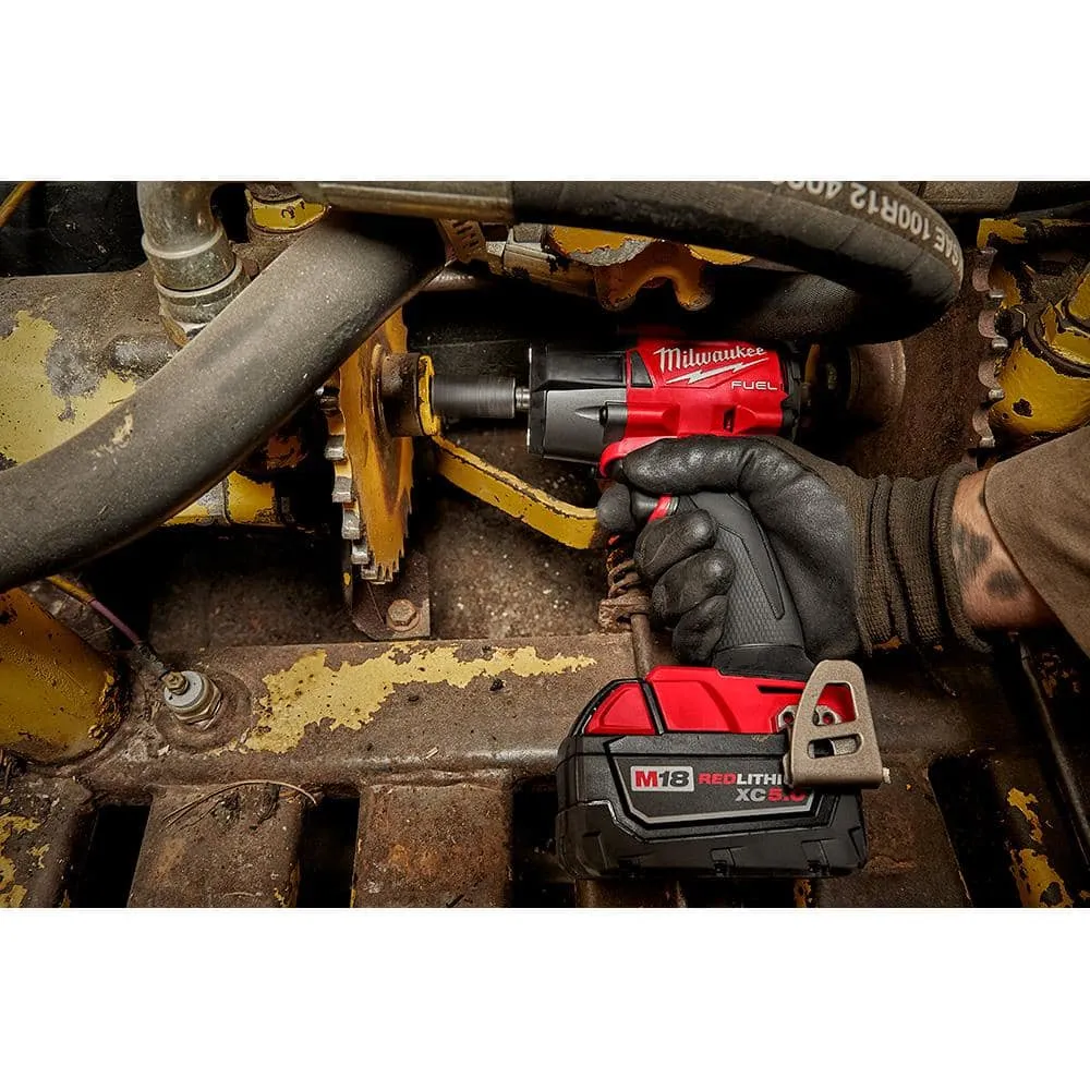 Milwaukee M18 FUEL Gen-2 18V Lithium-Ion Brushless Cordless Mid Torque 1/2 in. Impact Wrench w/Friction Ring (Tool-Only) 2962-20