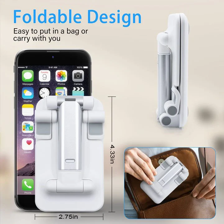🔥BIG SALE - 45% OFF🔥]Adjustable Telescopic Folding Cell Phone and Tablet Stand