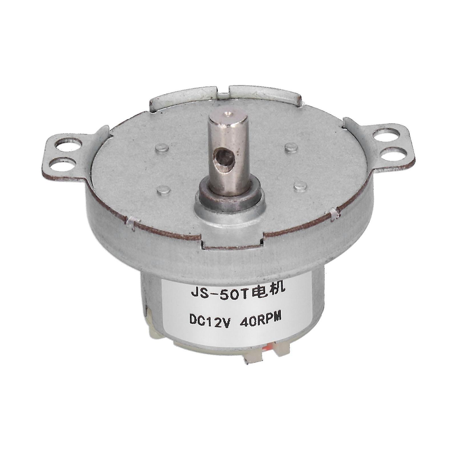 Gear Motor Reduction Geared Box Equipment Industrial Control Supplies 40RPM DC12V JS‑50T
