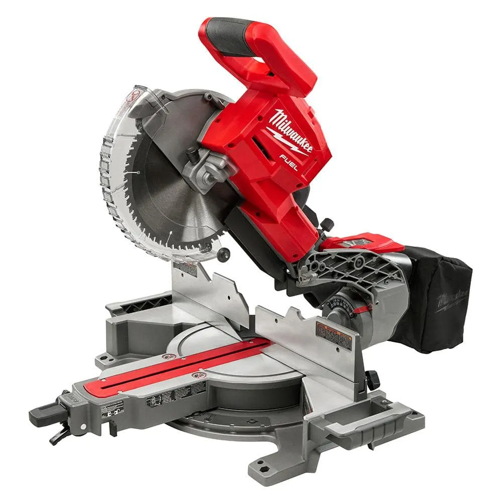 Milwaukee M18 FUEL ONE-KEY 18-Volt Lithium-Ion Brushless Cordless 8-1/4 in. Table Saw with Stand and 10 in. Miter Saw with Stand 2736-20-2734-20-48-08-0561-48-08-0551