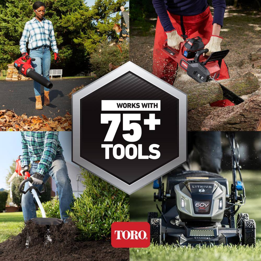 Toro 21323T 21 in. Recycler SmartStow 60-Volt Lithium-Ion Brushless Cordless Battery Walk Behind Push Lawn Mower (Bare Tool)