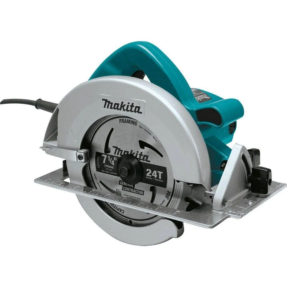 Makita 7-1/4 in. 15 Amp Corded Circular Saw with Dust Port 2 LED Lights 24T Carbide Blade 5007F