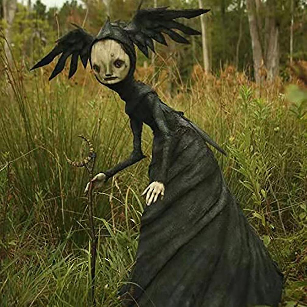 Halloween Decoration Witch Doll Garden Statues Sculptures Outdoor Ornament Crafts