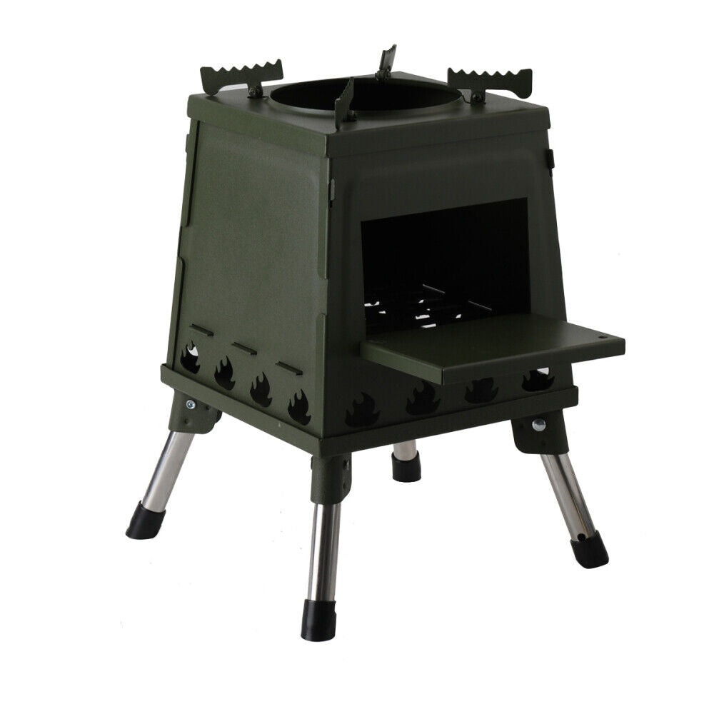 YILIKISS Wood Burning Stove Portable Cooker Camping Cooking Stove Hiking Outdoor Survival