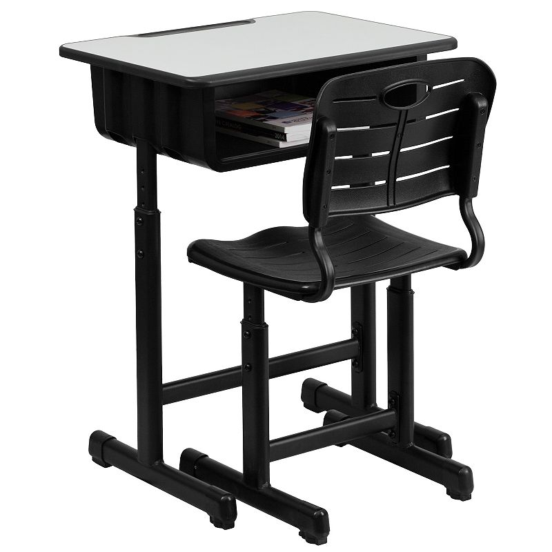Flash Furniture Adjustable Height Student Desk and Chair 2-piece Set
