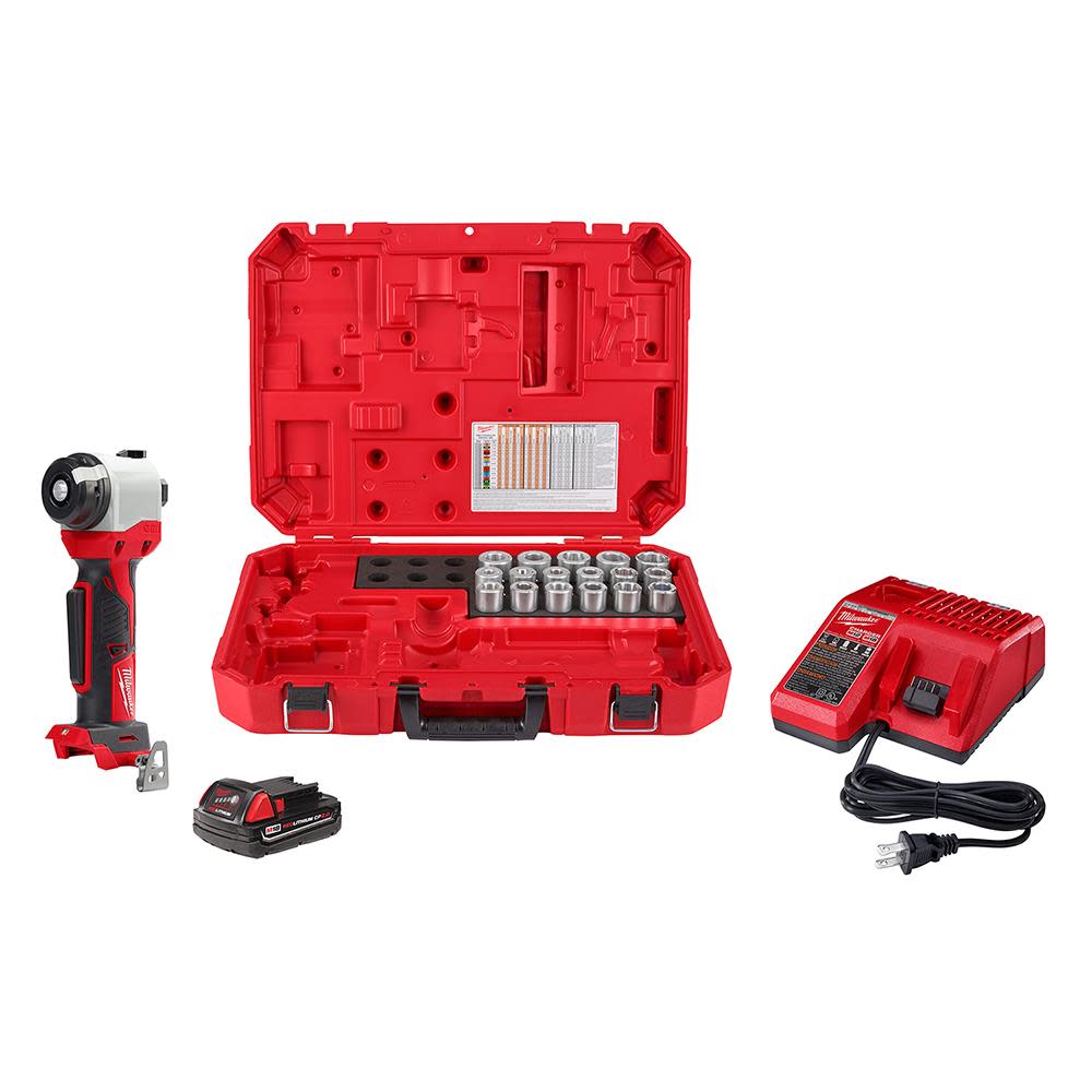 Milwaukee M18闁?Cable Stripper Kit with 17 Cu THHN / XHHW Bushings