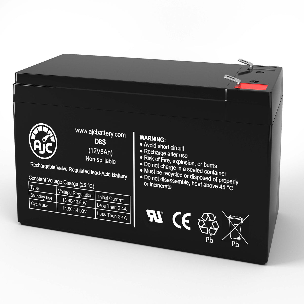 Alpha Technologies Pinnacle Plus 1000RM 017751122 12V 8Ah UPS Replacement Battery BatteryClerkcom UPS