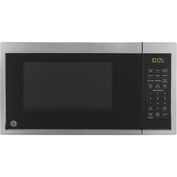 0.9 Cubic Foot Capacity Countertop Microwave Oven， Stainless， JES1095SMSS - none