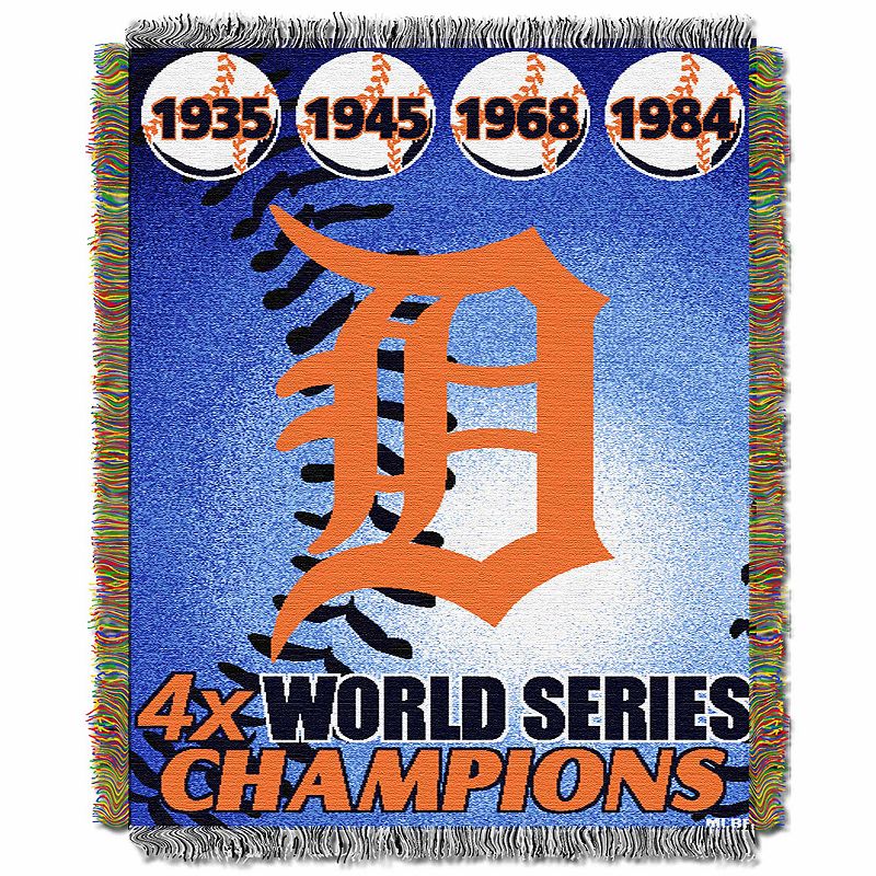 Detroit Tigers Commemorative Throw by Northwest