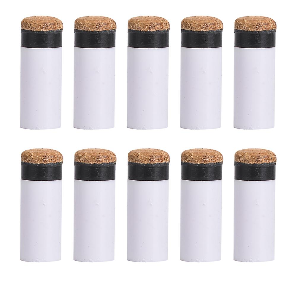 10pcs Snooker Pool Cue Pole Tip Billiards Rod Stick Replacement Parts Repair Tool Supplies Accessories12mm
