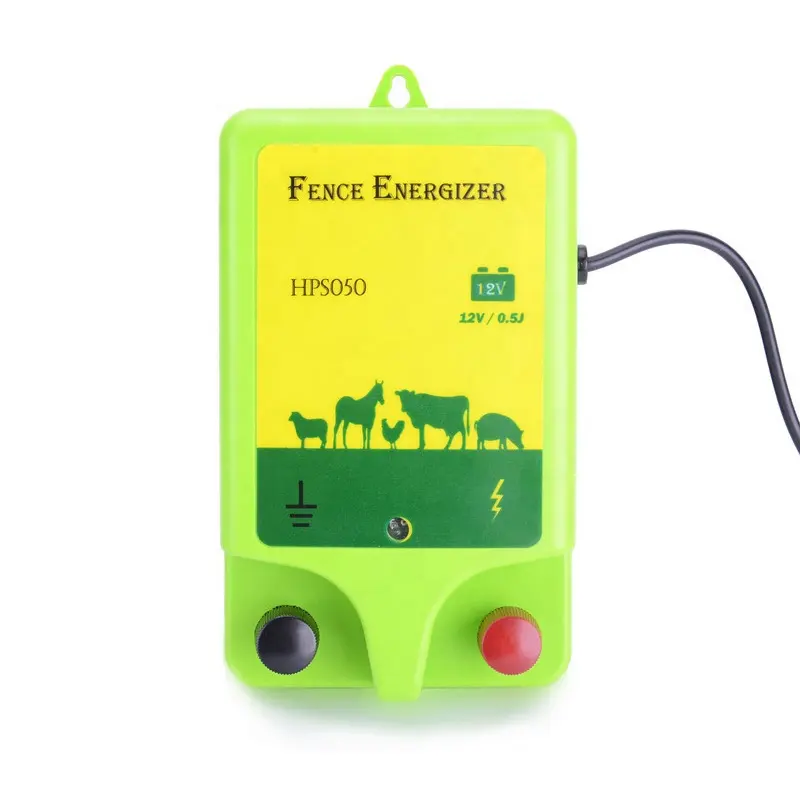 Farm equipment portable 12v electric fence energizer for farm fencing