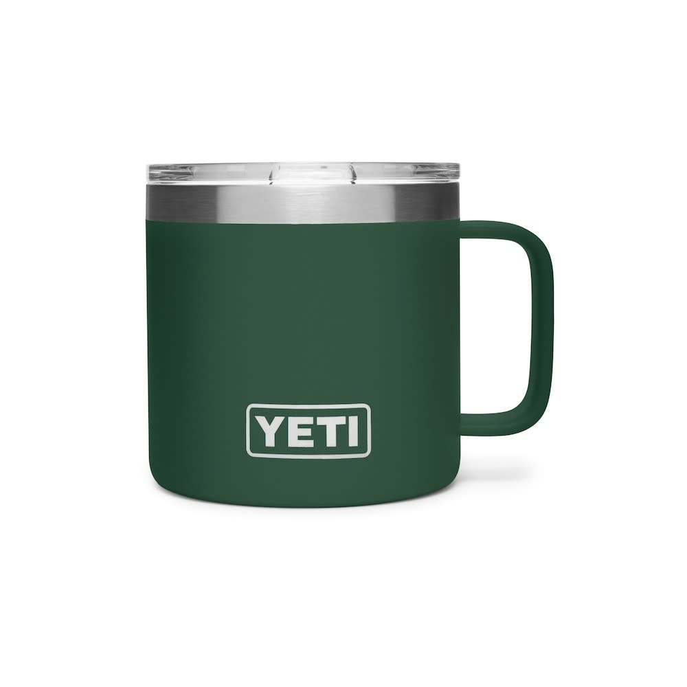 Yeti Rambler Mug Stainless Steel 14oz Northwoods Green