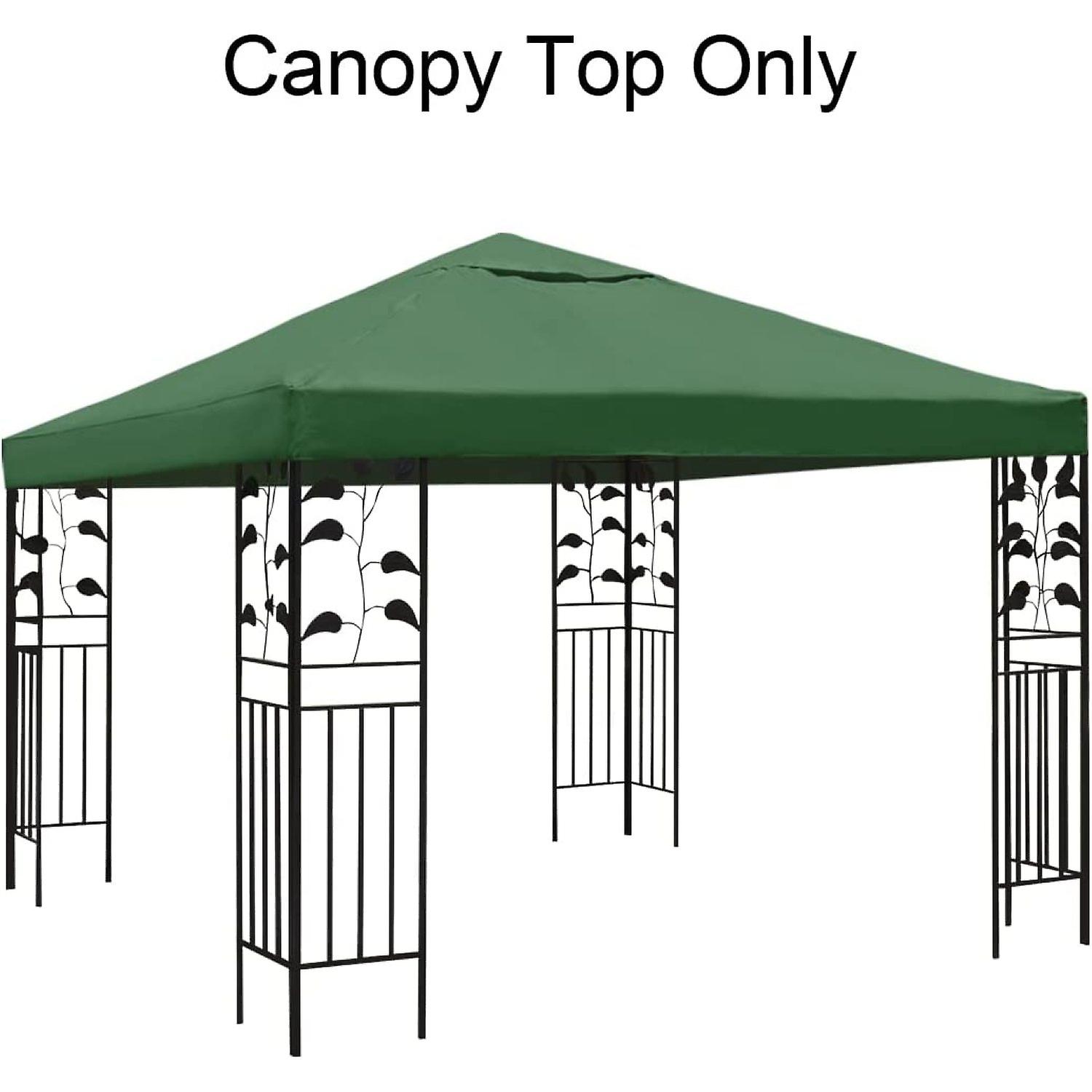 10'x10' Canopy Replacement Cover Gazebos and Pergolas Pop Up Tent Shelter Sunshade Waterproof Roof Top With Air Vent