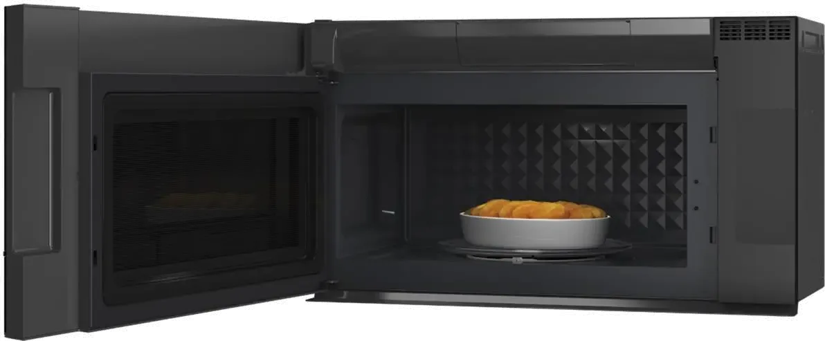 Cafe 30 Inch Over the Range Smart Microwave - 2.1 cu. ft.， Platinum Glass