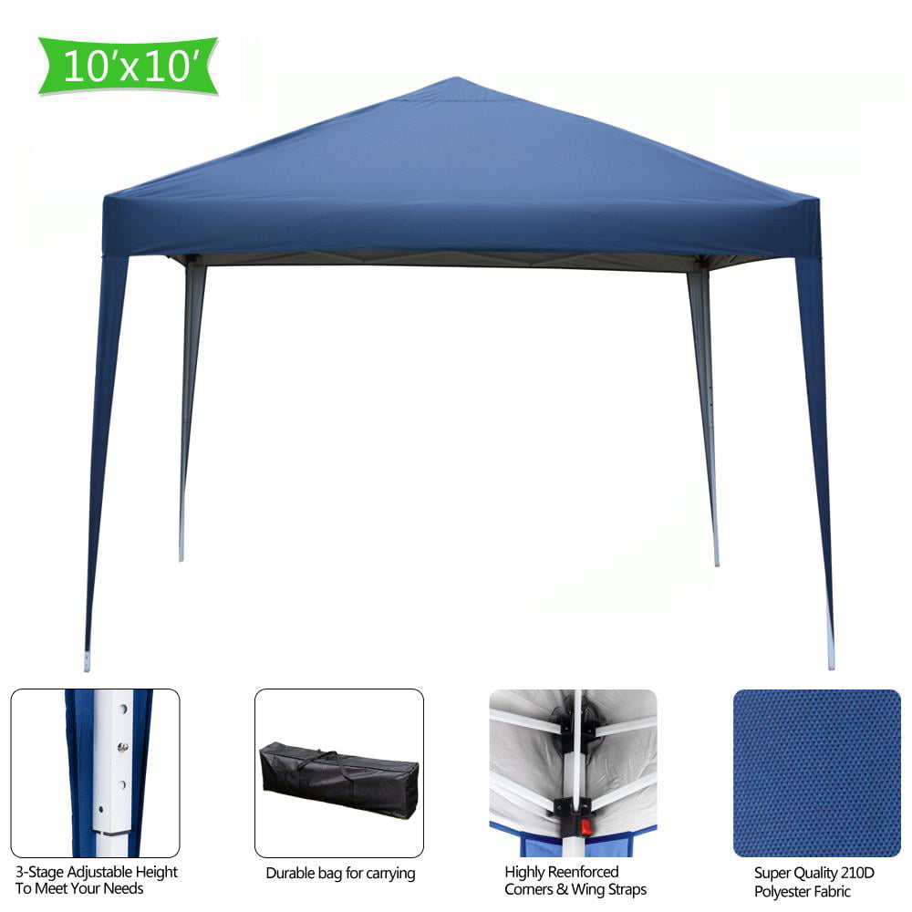 UBesGoo 10' x 10' Pop up Canopy Tent Folding Tent with Carry Bag