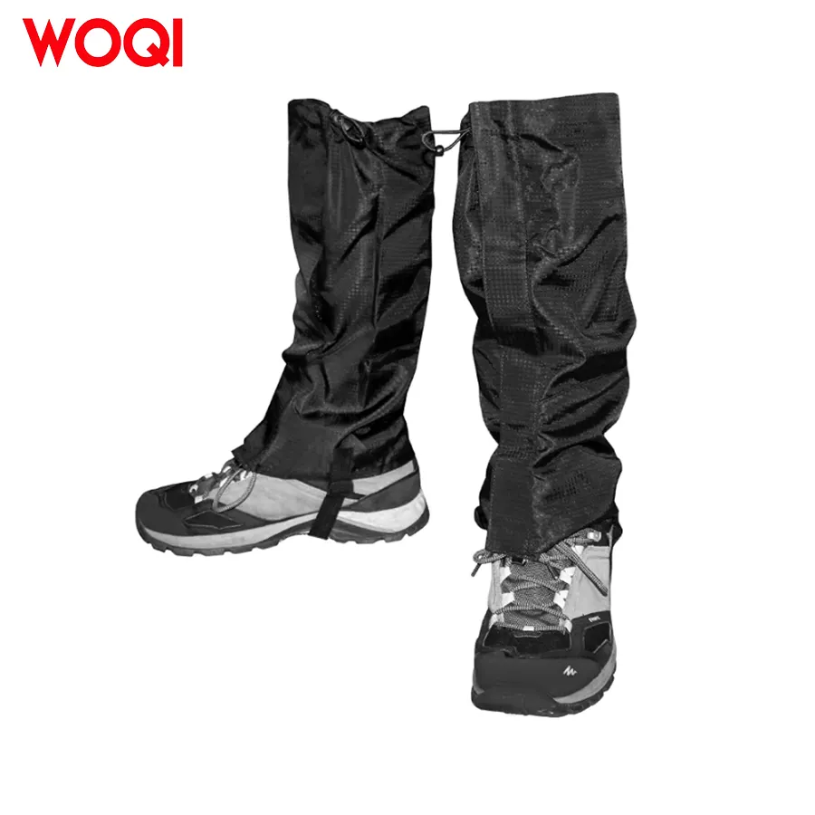 WOQI Outdoor Hiking Custom Durable Breathable Waterproof Leg Boot Snow Gaiters for Skiing Hunting