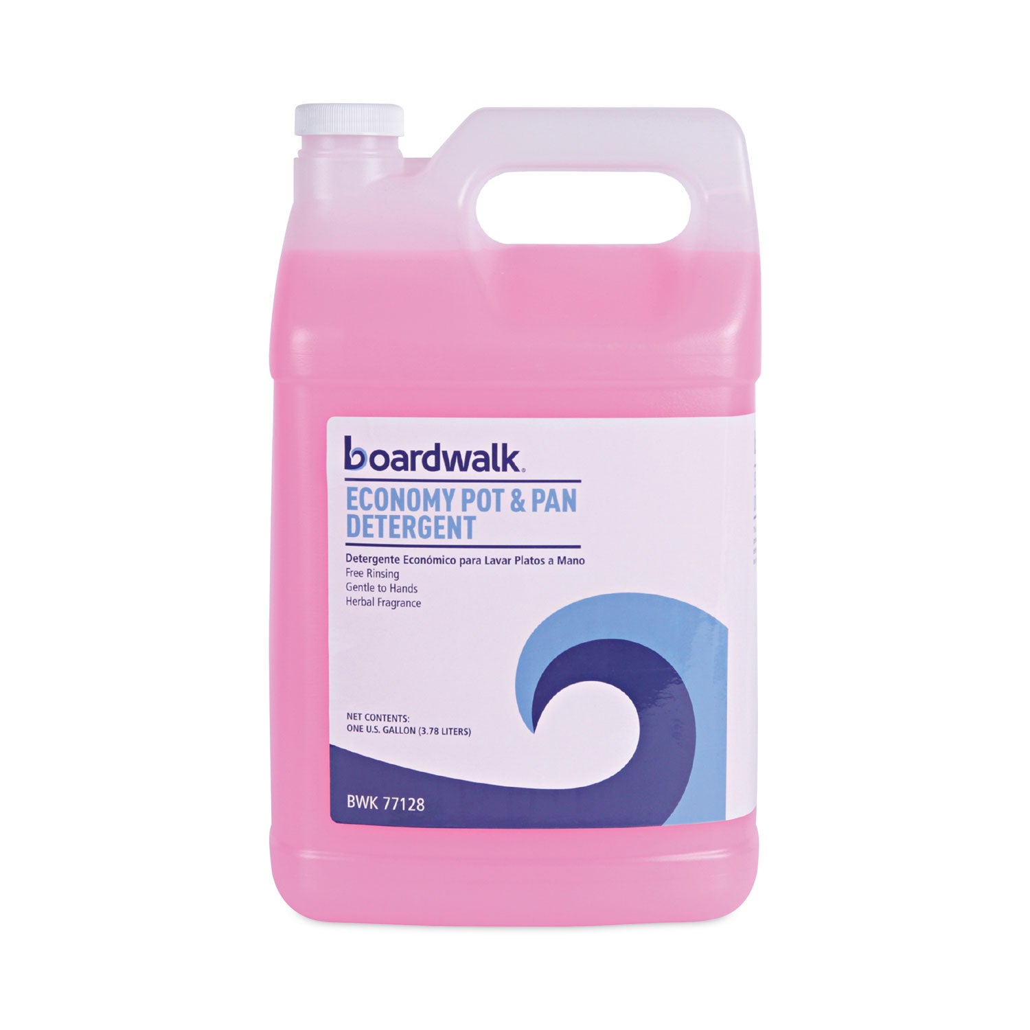 Industrial Strength Pot and Pan Detergent， 1 gal Bottle by Boardwalk BWK77128EA