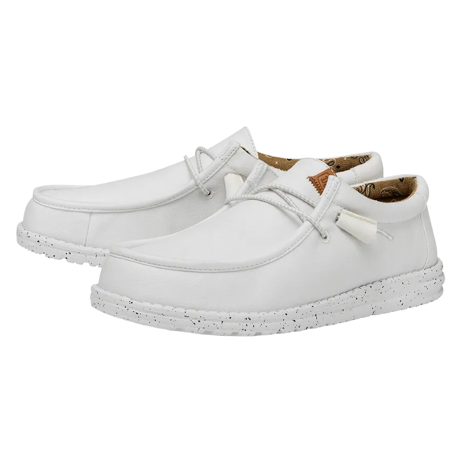 Wally Washed Canvas - White
