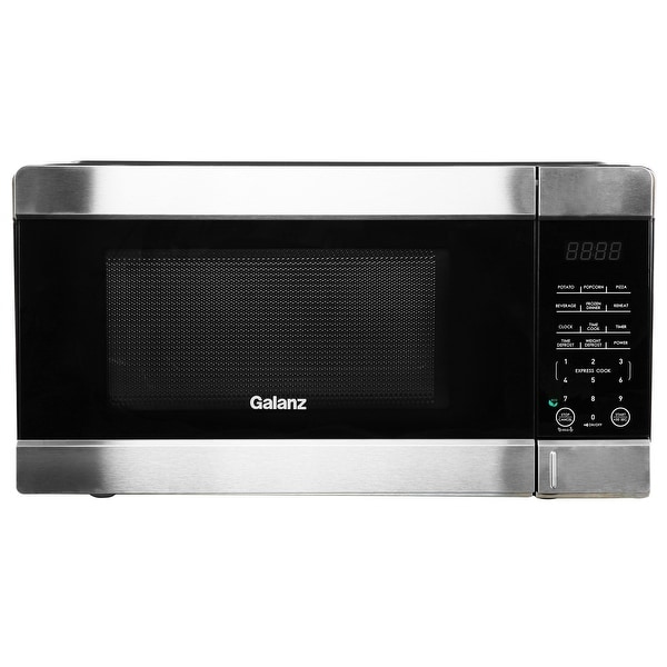 0.9 cu ft 900W Countertop Microwave Oven in Black with One Touch Express Cooking