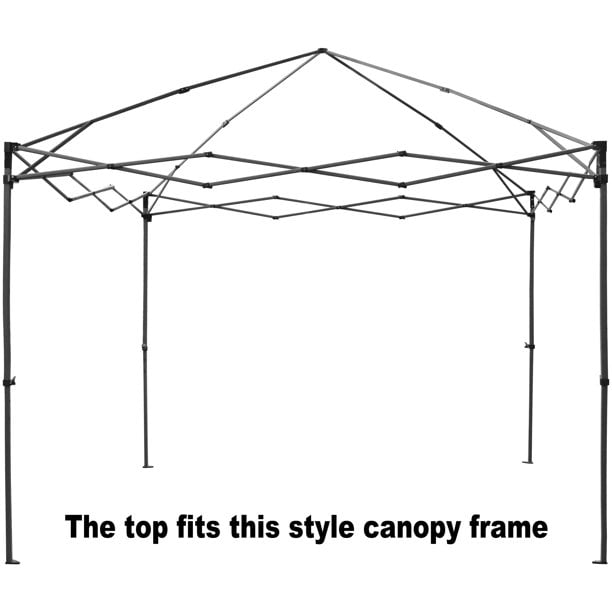 Eurmax 10x10 Canopy Top Replacement Instant Outdoor Patio Sunshade Tent Cover-Grey