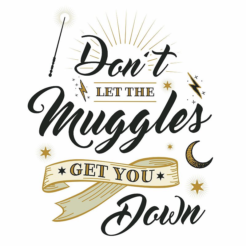 RoomMates Harry Potter Muggles Quote Wall Decal