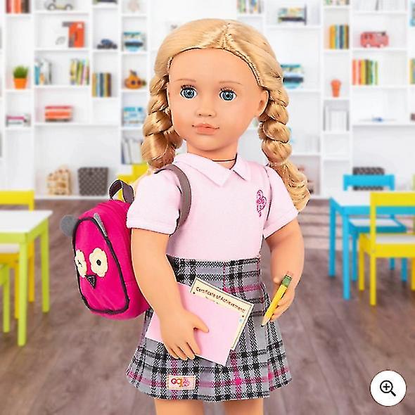 Our generation deluxe poseable school doll and book hally