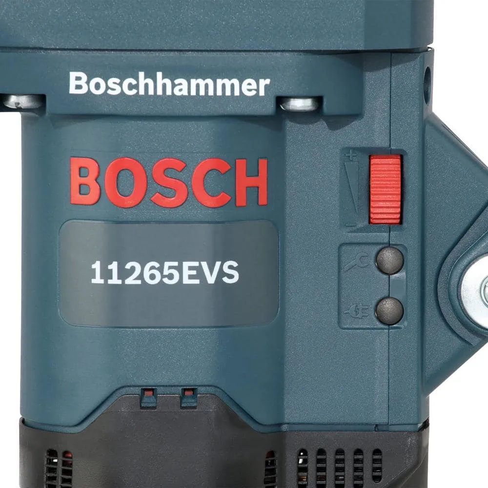 Bosch 13 Amp Corded 1-5/8 in. Variable Speed Spline Combination Concrete/Masonry Rotary Hammer Drill with Hard Case 11265EVS