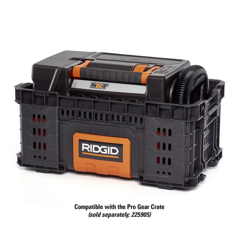 RIDGID 3 Gallon 5.0 Peak HP NXT Wet/Dry Shop Vacuum with Filter, Expandable Locking Hose and Accessories HD0300