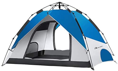MOON LENCE Pop Up Tent Family Camping Tent 4 Person Tent Portable Instant Tent Automatic Tent Waterproof Windproof for Camping Hiking Mountaineering