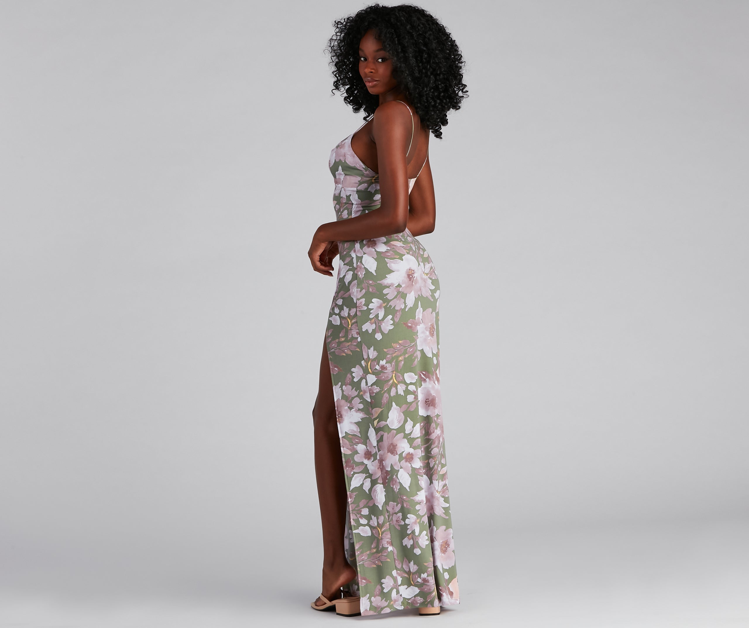 Chasing Sunsets Floral Maxi Dress