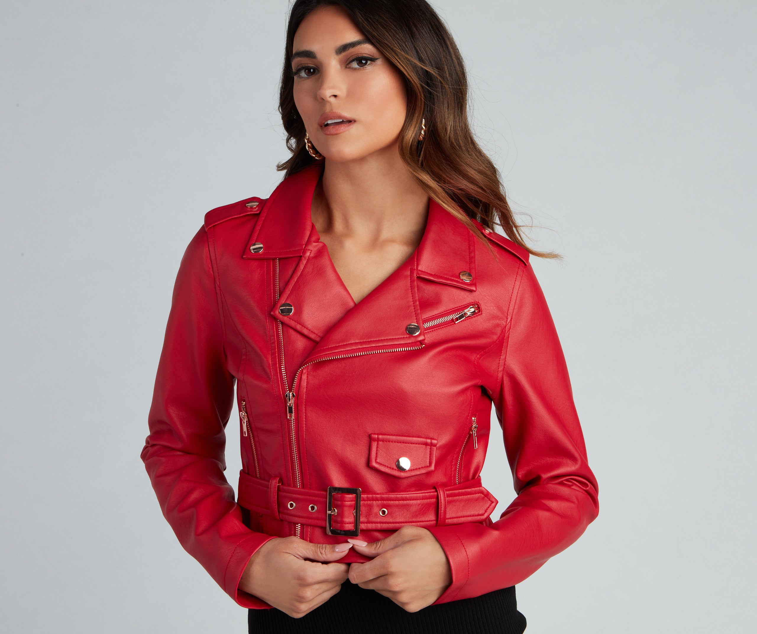 Biker Chic Crop Jacket