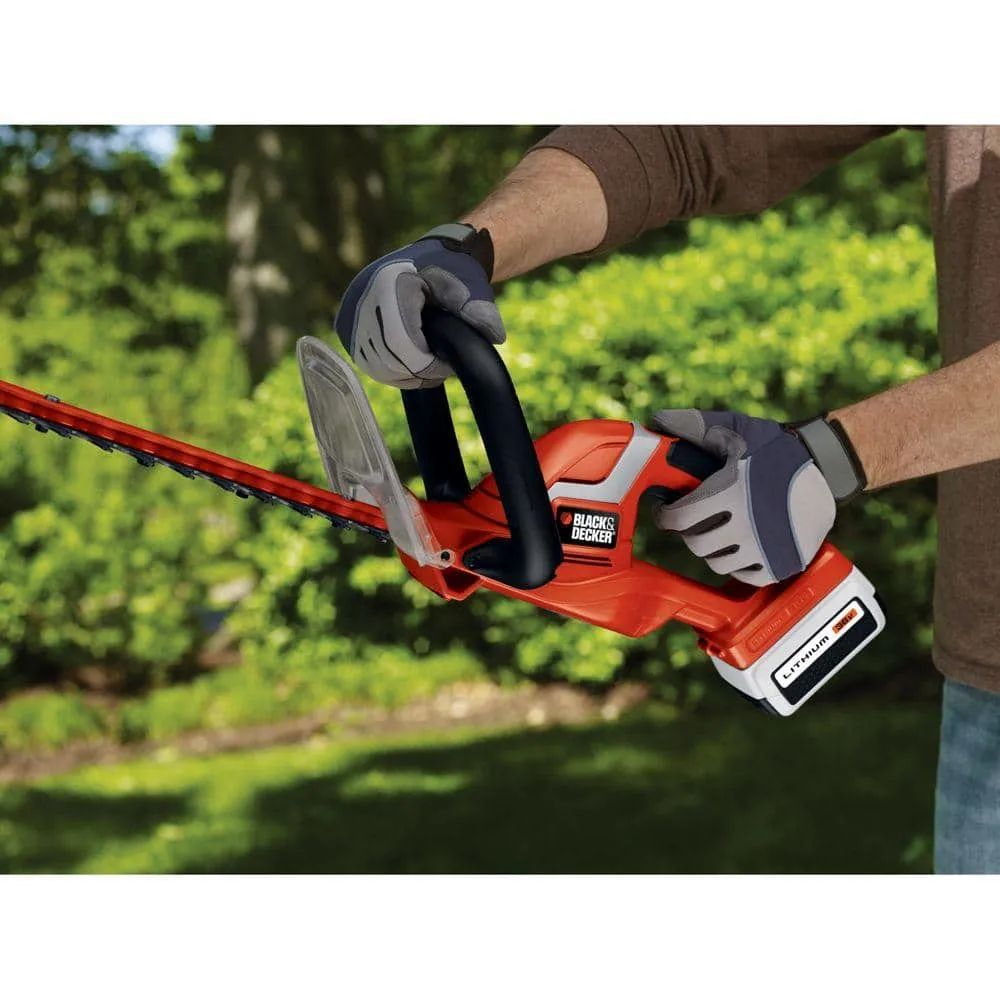 BLACK+DECKER 40V MAX Cordless Battery Powered Hedge Trimmer Kit with (1) 1.5Ah Battery & Charger LHT2436