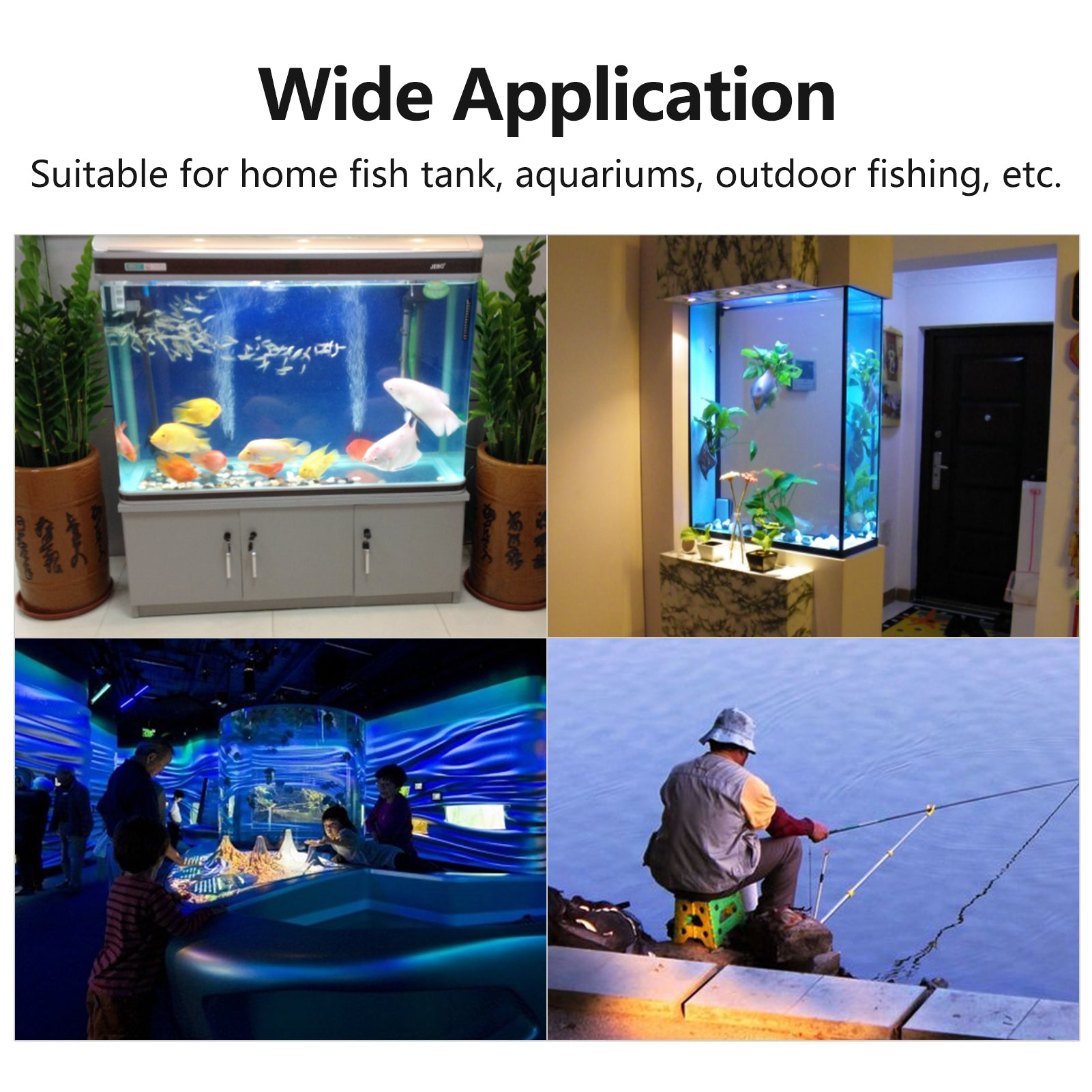 Aquarium USB Air Pump Small Pump with Air Stone Tubing Hanging Buckle for Fish Tank Outdoor Fishing
